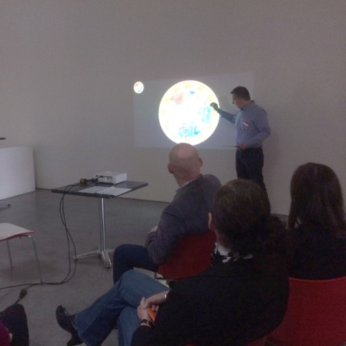 Présentation du principe des gigapixels aux guides et équipes du musée afin de recueillir leurs sentiments et propositions sur cette nouvelle médiation